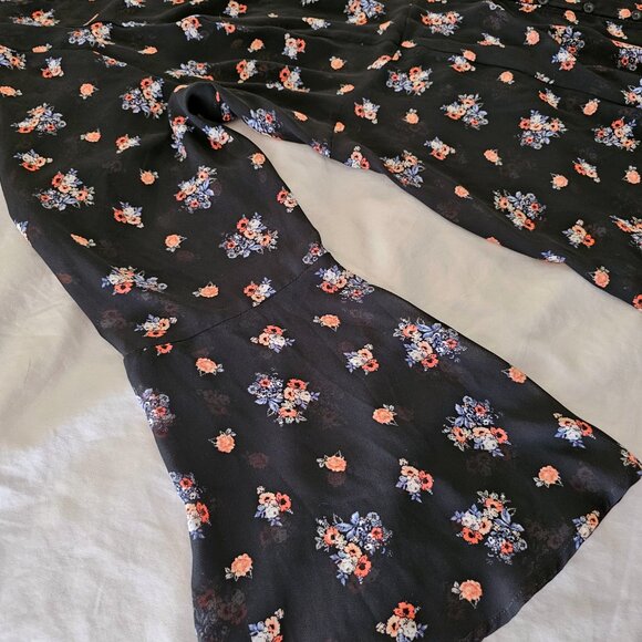 Torrid Plus Size Black Sheer Dress With Bell Sleeves - Picture 5 of 13